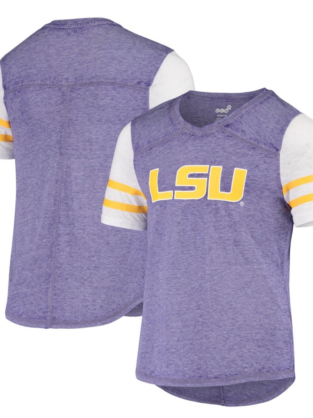LSU Purple and White Tee